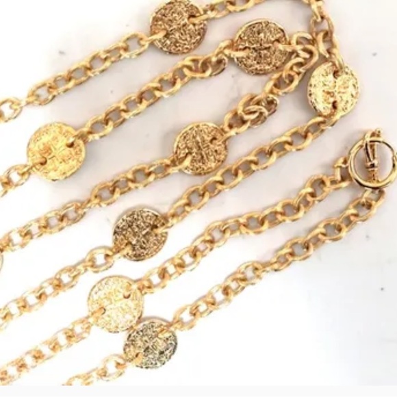 Chanel Vintage 24k Yellow Gold Plated Chanel Coin Necklace - Picture 9 of 15